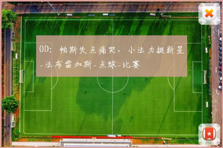 OD：帕斯失点痛哭，小法力挺新星_法布雷加斯_点球_比赛